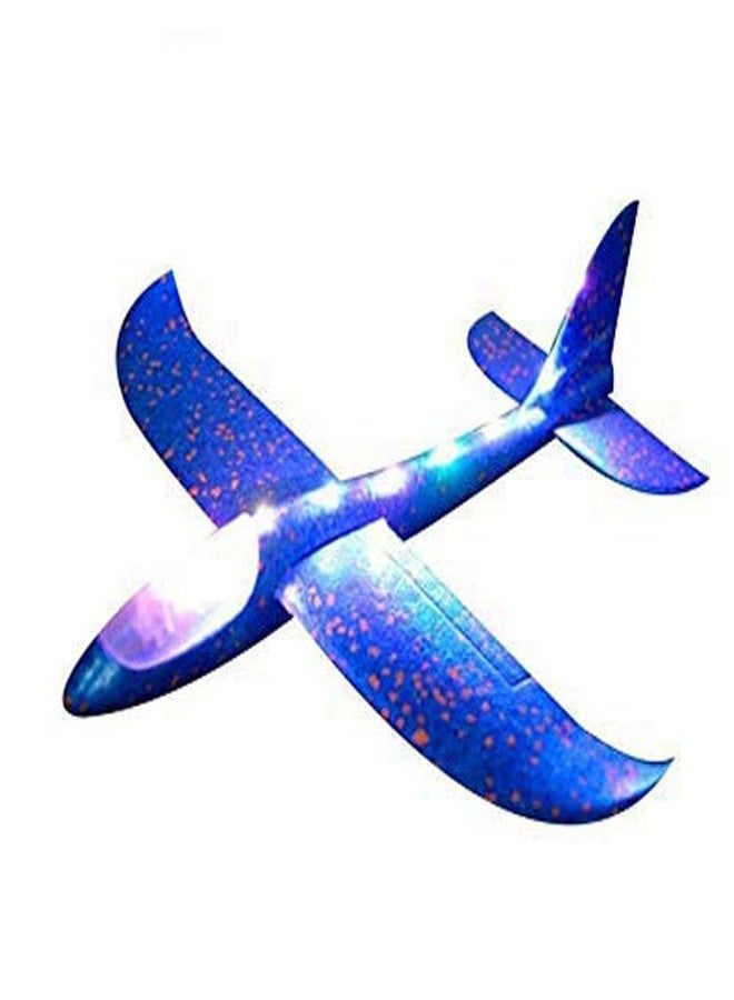 Sage Square Large Hand Throwing LED Foam Plane, Dual Flight Mode, Aeroplane Gliders, Flying Aircraft, Gifts for Kids, Outdoor Sport Game Toys, Birthday Party Gifts, Pack of 1, Multicolor - Image 1